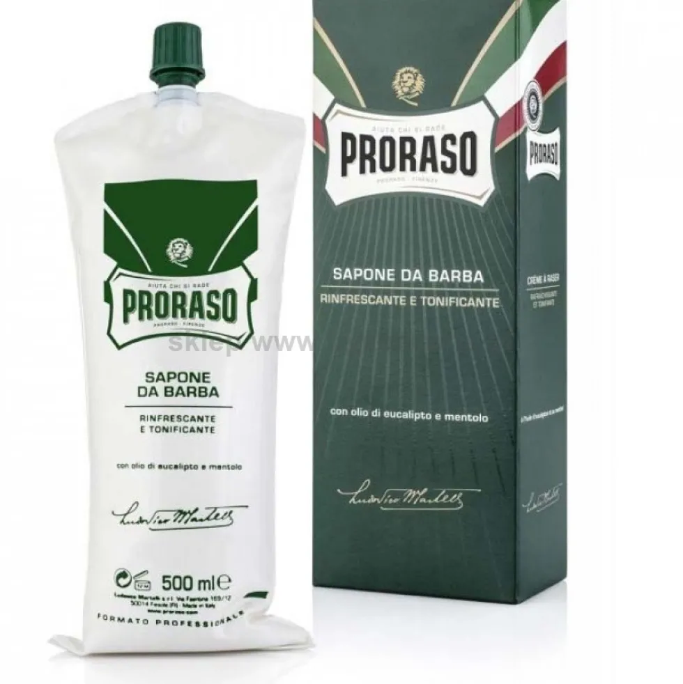 Proraso Green Shaving krem do golenia do skóry normalnej 500ml