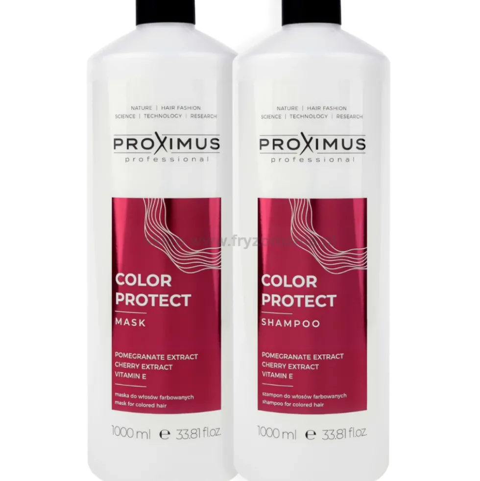 Proximus Color Protect - zestaw do włosów farbowanych szampon 1000ml i maska 1000ml