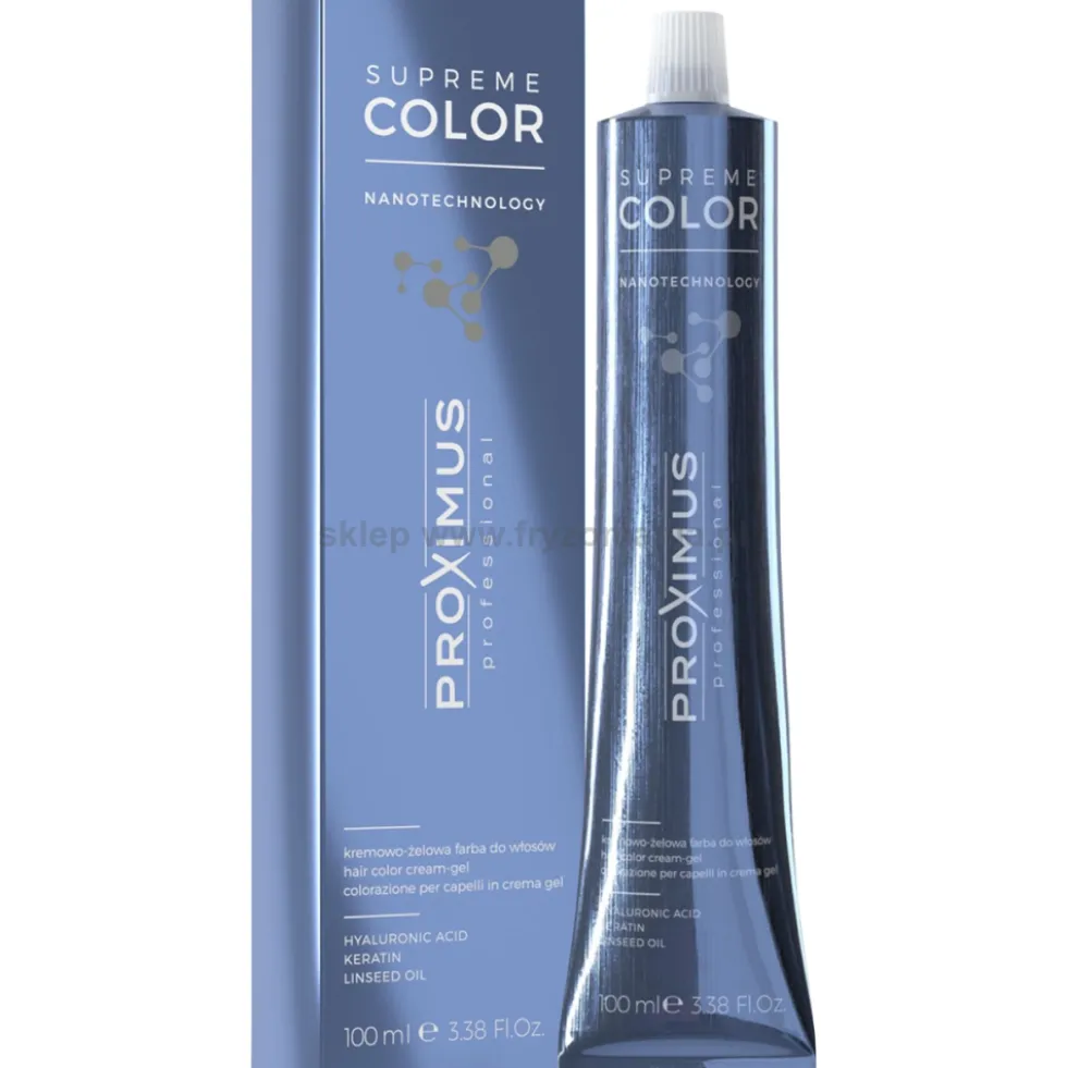 Proximus Supreme Color Nanotechnology trwała farba do włosów z kwasem hialuronowym 100ml