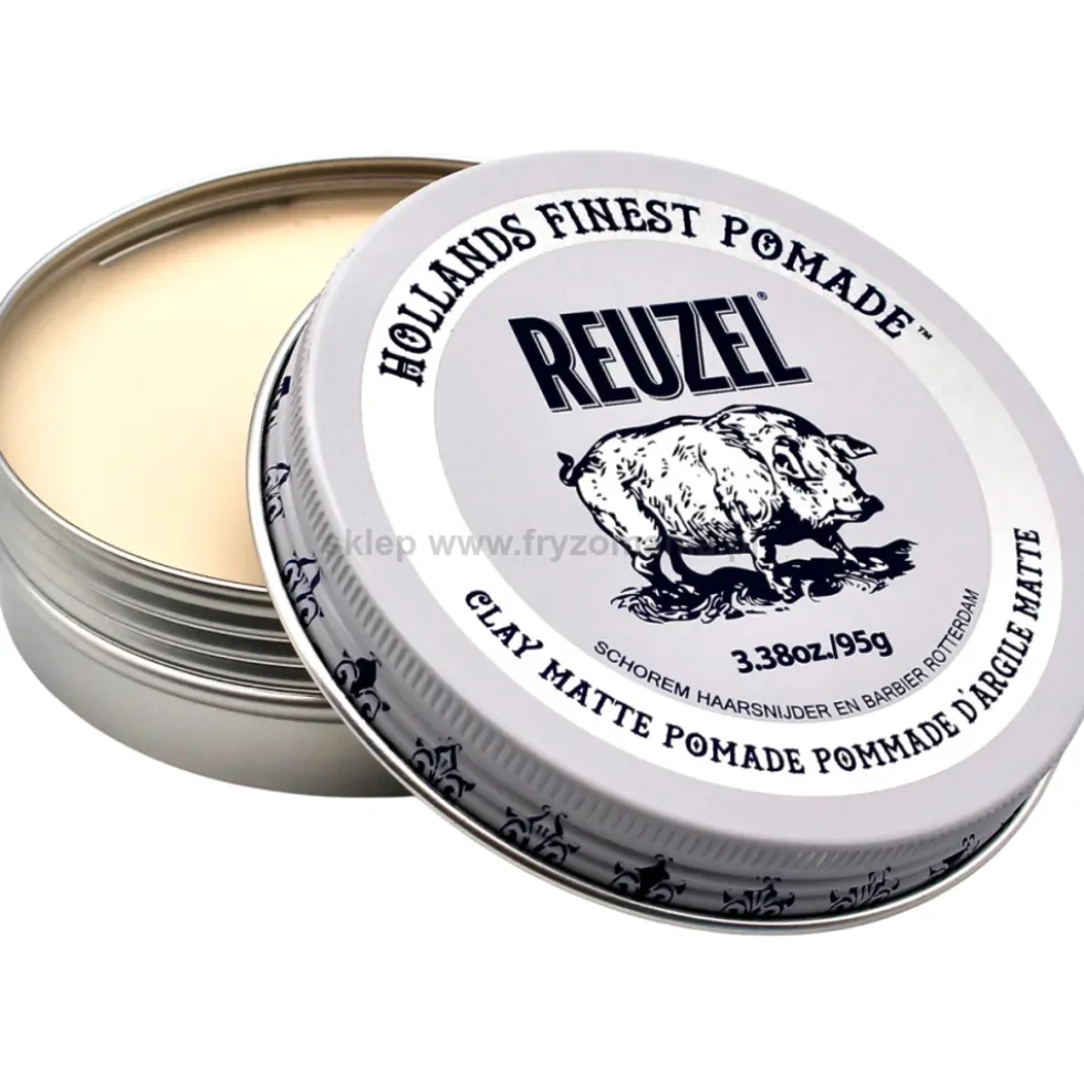 Reuzel Clay Matte matująca pomada do włosów, średnie utrwalenie 95g