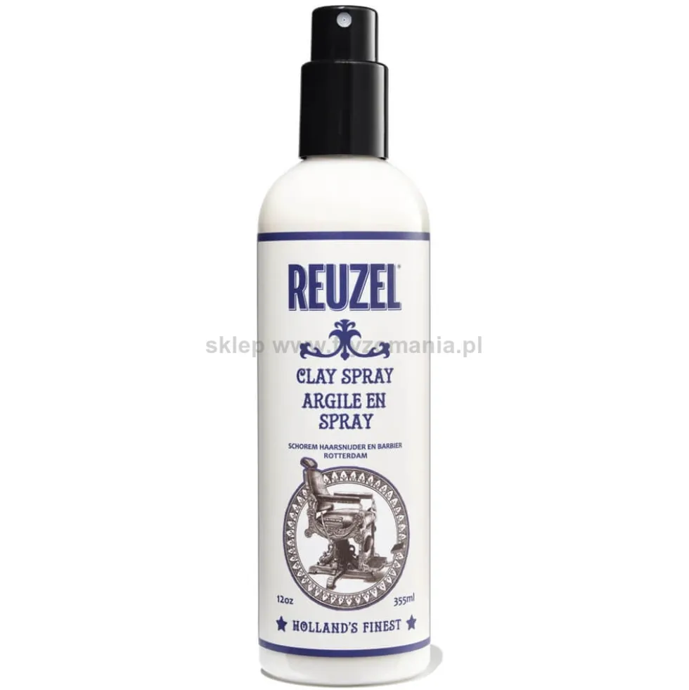 Reuzel Clay Spray, Spray teksturyzujący o lekkim utrwaleniu z kaolinem dla mężczyzn 355ml