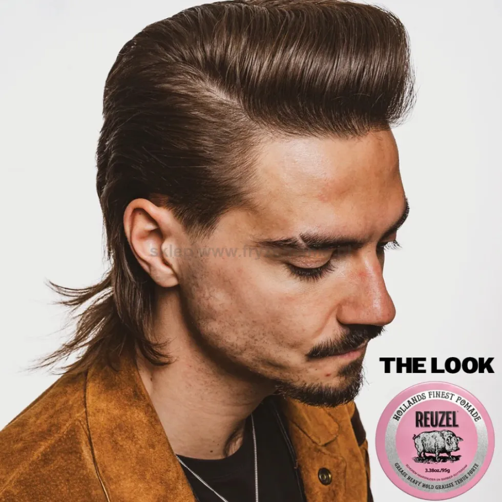 Reuzel Pink Grease Heavy Hold Pomada do włosów, bardzo mocna 95g