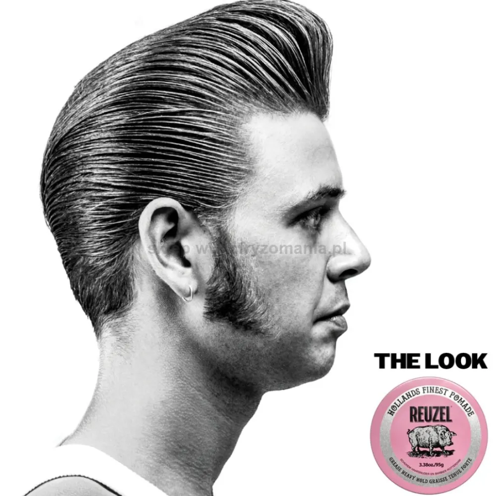 Reuzel Pink Grease Heavy Hold Pomada do włosów, bardzo mocna 35g