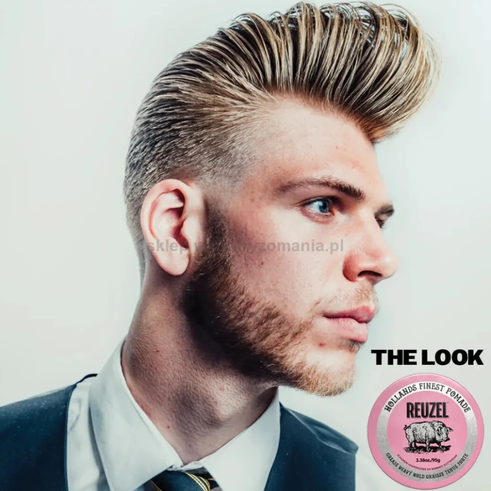 Reuzel Pink Grease Heavy Hold Pomada do włosów, bardzo mocna 35g