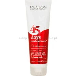 Revlon 45 Days Brave Reds 2 w 1 szampon i odżywka do włosów,czerwień 275ml