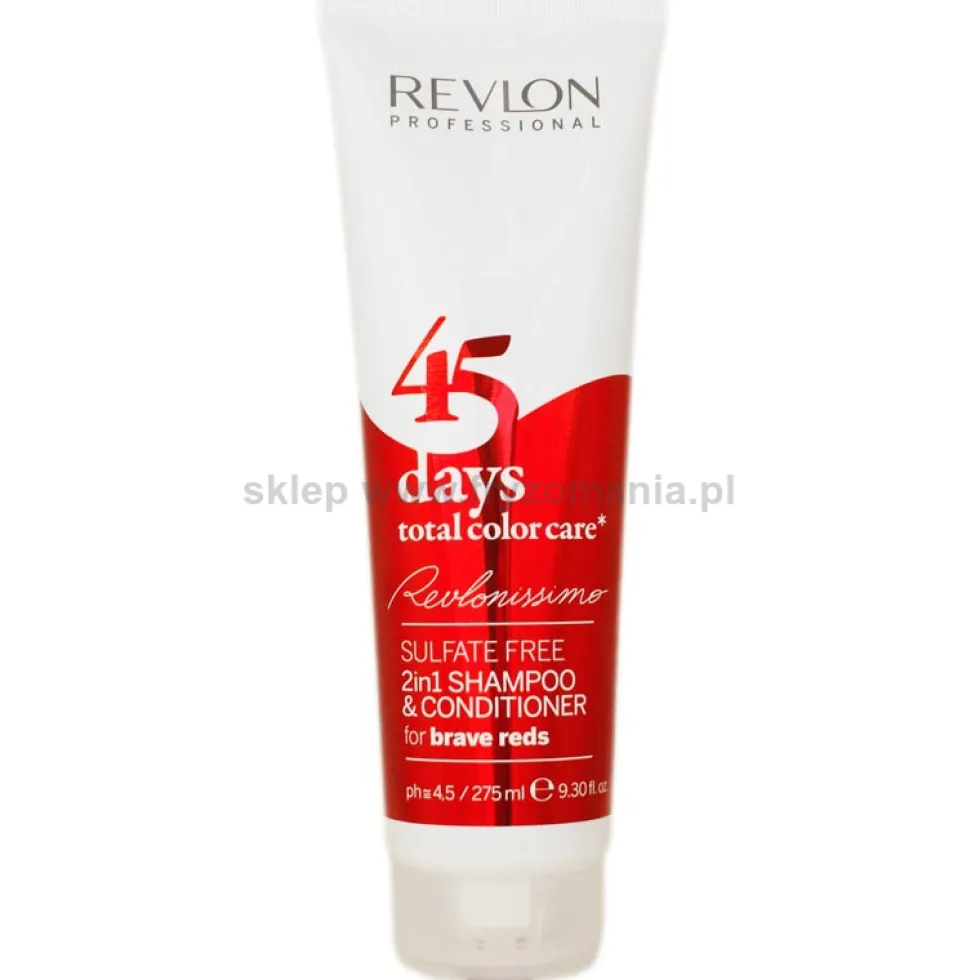 Revlon 45 Days Brave Reds 2 w 1 szampon i odżywka do włosów,czerwień 275ml