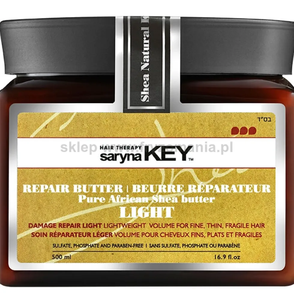 Saryna Key Shea Repair Light Maska regenerująca do włosów cienkich i delikatnych 500ml