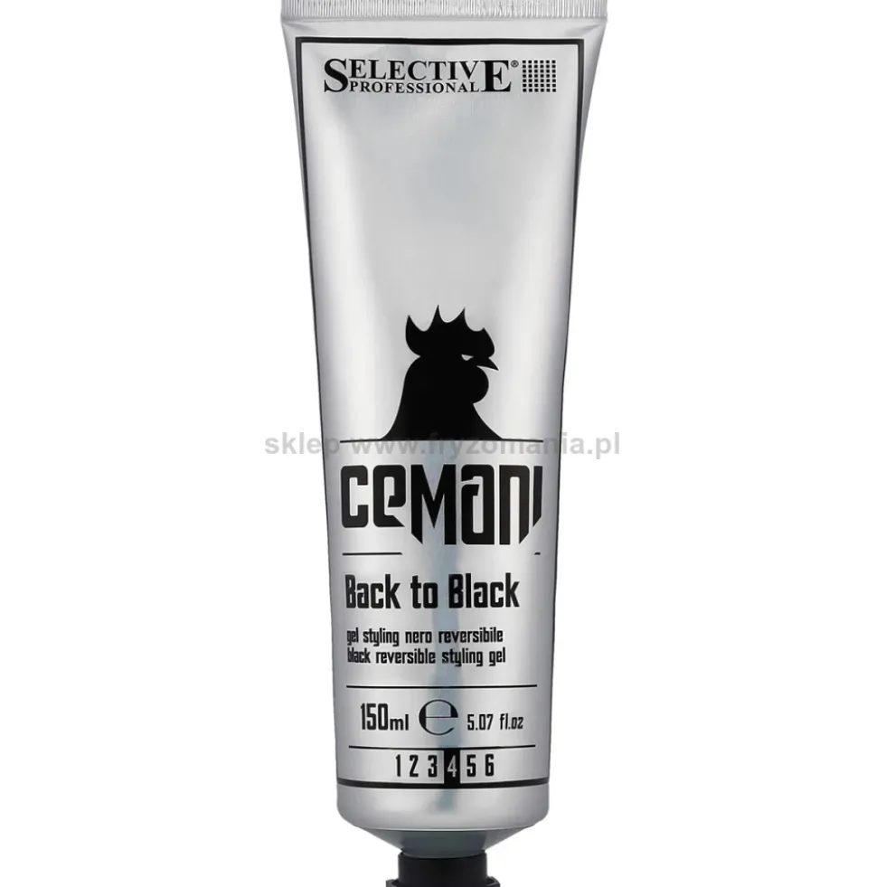 Selective Professional Cemani Back to Black Żel przyciemniający i stylizujący, odsiwiacz, średnie utrwalenie 150ml