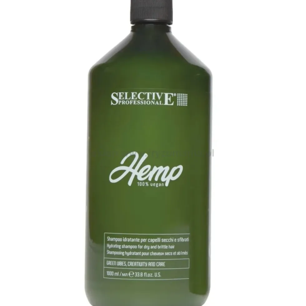 Selective Professional Hemp Szampon nawilżający do włosów suchych i łamliwych 1000ml