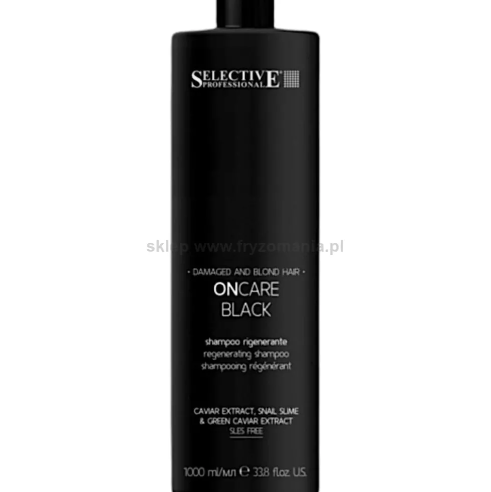 Selective Professional OnCare Black Szampon do włosów zniszczonych i blond 1000ml