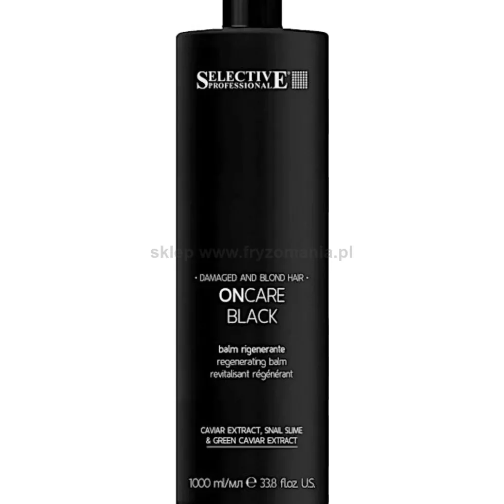 Selective Professional OnCare Black Balsam, odżywka do włosów zniszczonych i blond 1000ml