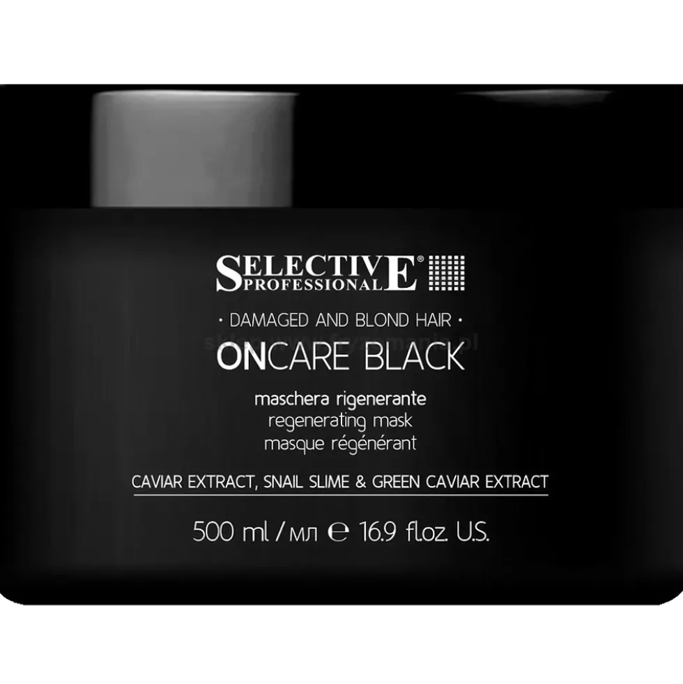 Selective Professional OnCare Black Maska do włosów zniszczonych i blond 500ml