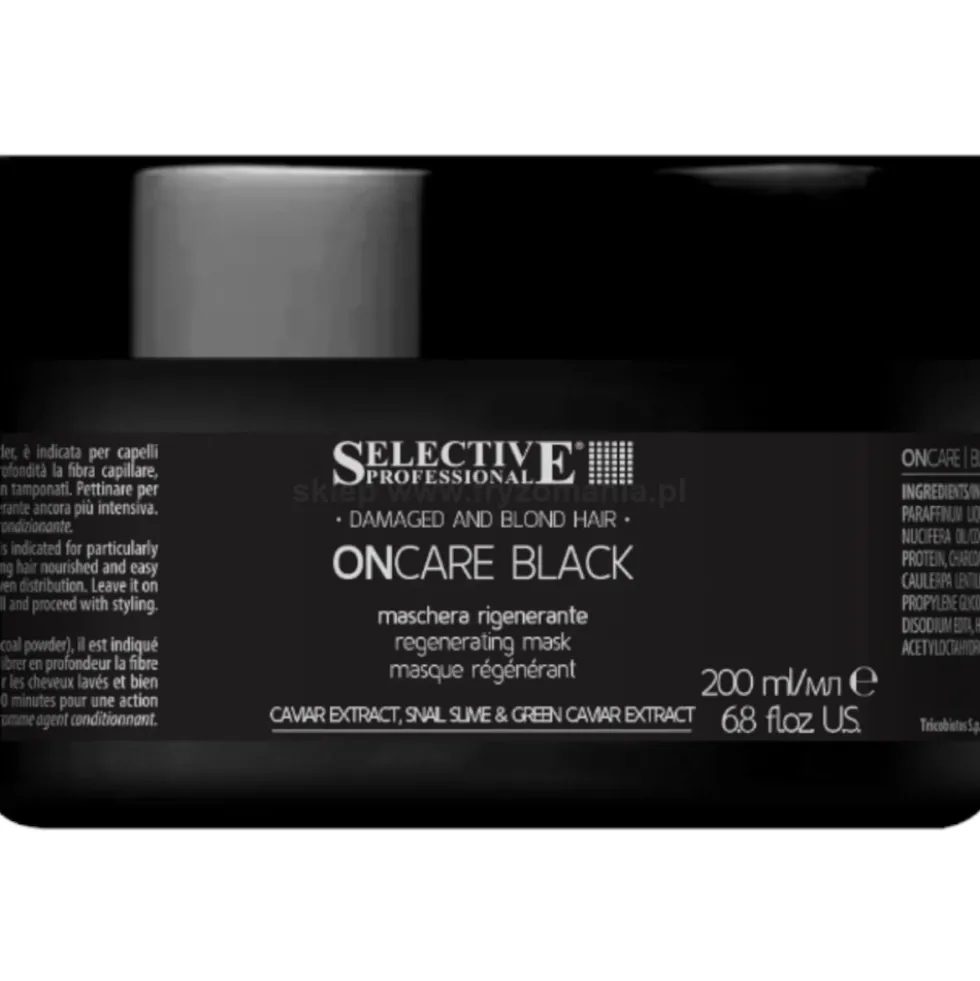 Selective Professional OnCare Black Maska do włosów zniszczonych i blond 200ml
