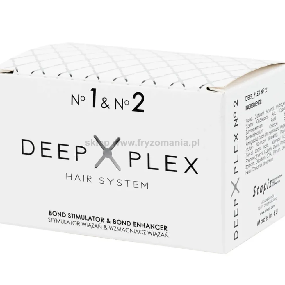 Stapiz Deep Plex No.1 & No.2 Kuracja odbudowująca do włosów, wzmacniacz 15ml + stymulator wiązań 60ml