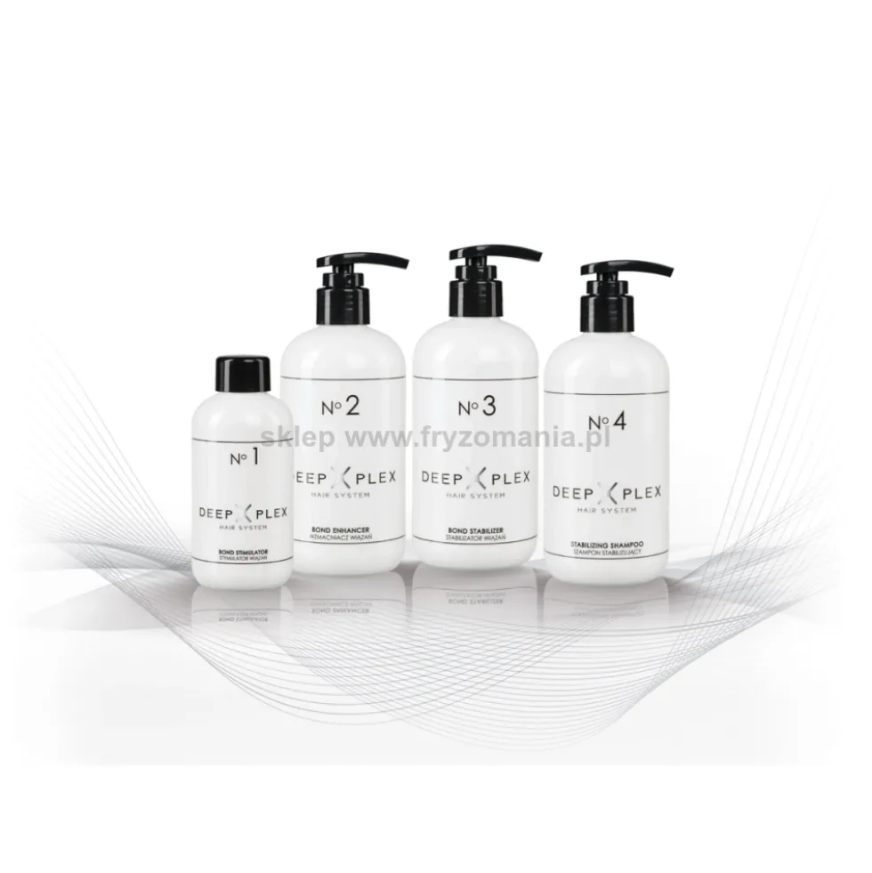Stapiz Deep Plex Zestaw No1 Stymulator wiązań 150ml + No2 Wzmacniacz wiązań 290ml, ochrona i odbudowa włosów