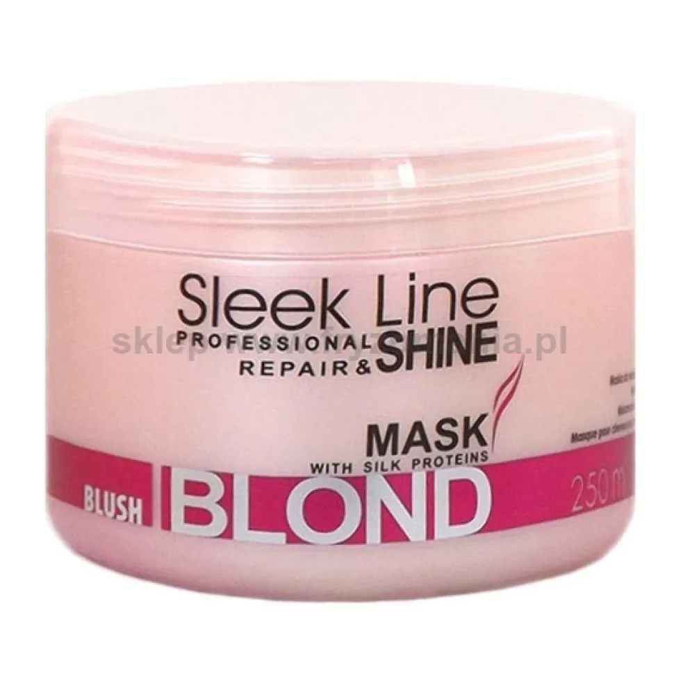 Stapiz Sleek Line Blond Blush maska do włosów blond z różowym barwnikiem 250ml