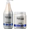 Stapiz Sleek Line Blond - zestaw neutralizujący żółte odcienie włosów, szampon 1000ml i maska 1000ml