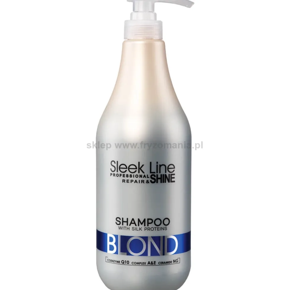Stapiz Sleek Line Blond - zestaw neutralizujący żółte odcienie włosów, szampon 1000ml i maska 1000ml