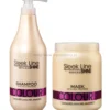 Stapiz Sleek Line Colour - zestaw do włosów farbowanych szampon 1000ml i maska 1000ml