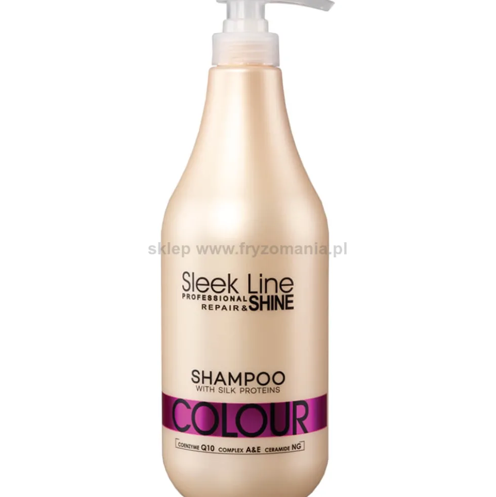Stapiz Sleek Line Colour - zestaw do włosów farbowanych szampon 1000ml i maska 1000ml