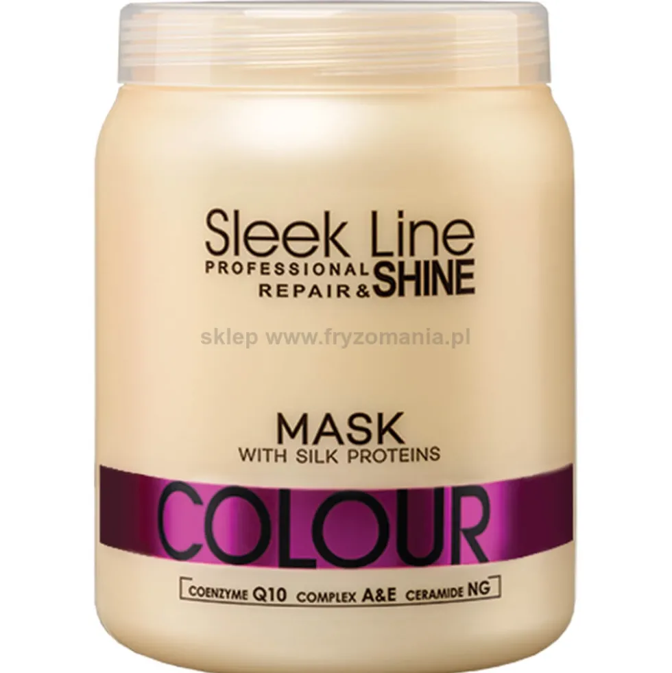 Stapiz Sleek Line Colour - zestaw do włosów farbowanych szampon 1000ml i maska 1000ml