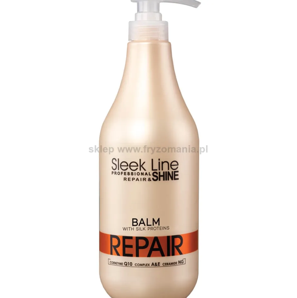 Stapiz Sleek Line Repair, zestaw regenerujący do włosów, szampon 1000ml i balsam 1000ml