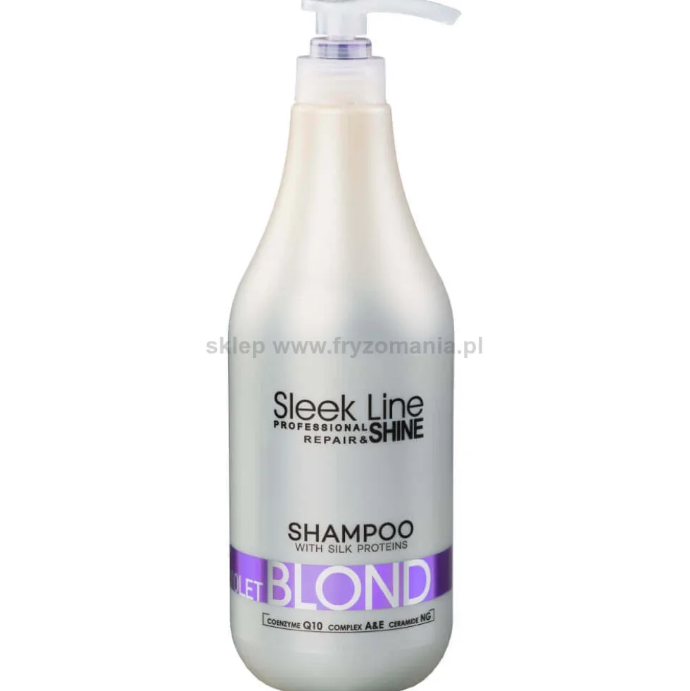 Stapiz Sleek Line Violet Blond - zestaw ochładzający kolor włosów szampon 1000ml i maska 1000ml