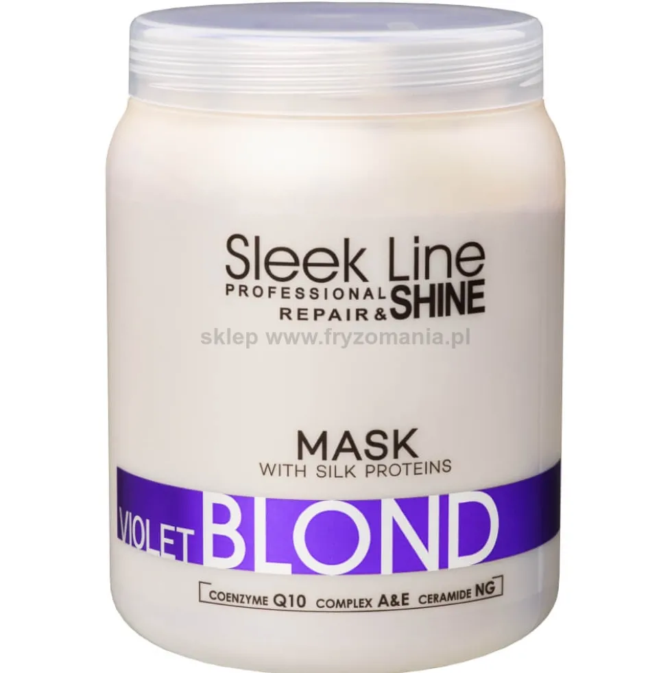 Stapiz Sleek Line Violet Blond - zestaw ochładzający kolor włosów szampon 1000ml i maska 1000ml