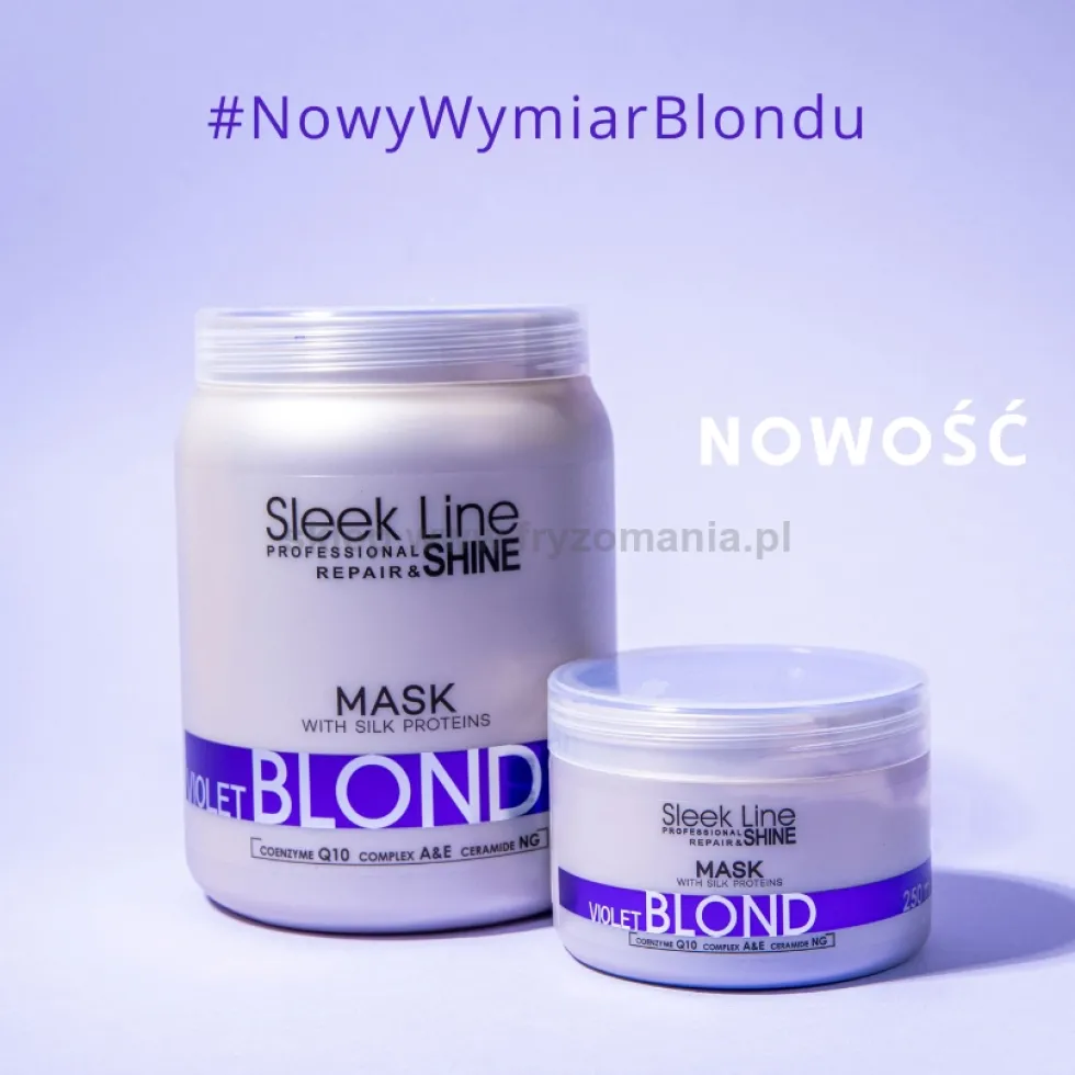 Stapiz Sleek Line Violet Blond maska neutralizująca do włosów blond 1000ml