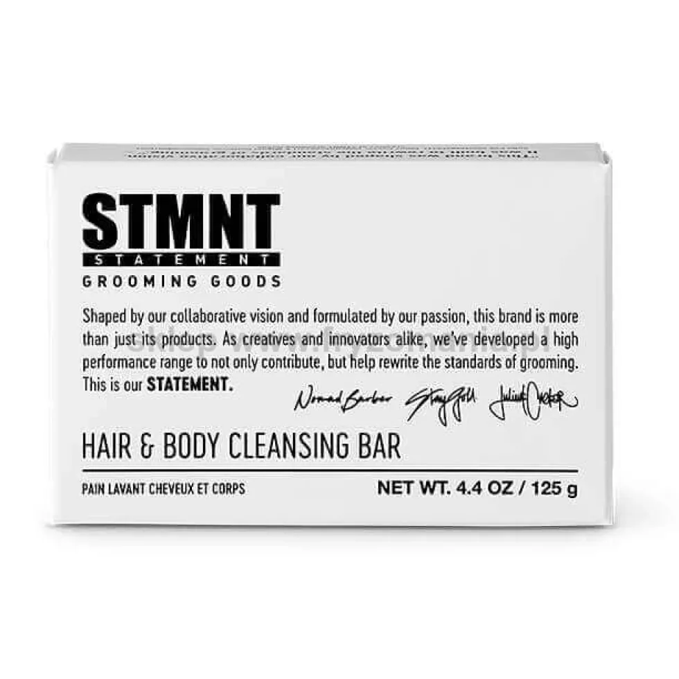 STMNT Hair&Body Cleansing Bar, mydło w kostce do włosów i ciała dla mężczyzn 125g