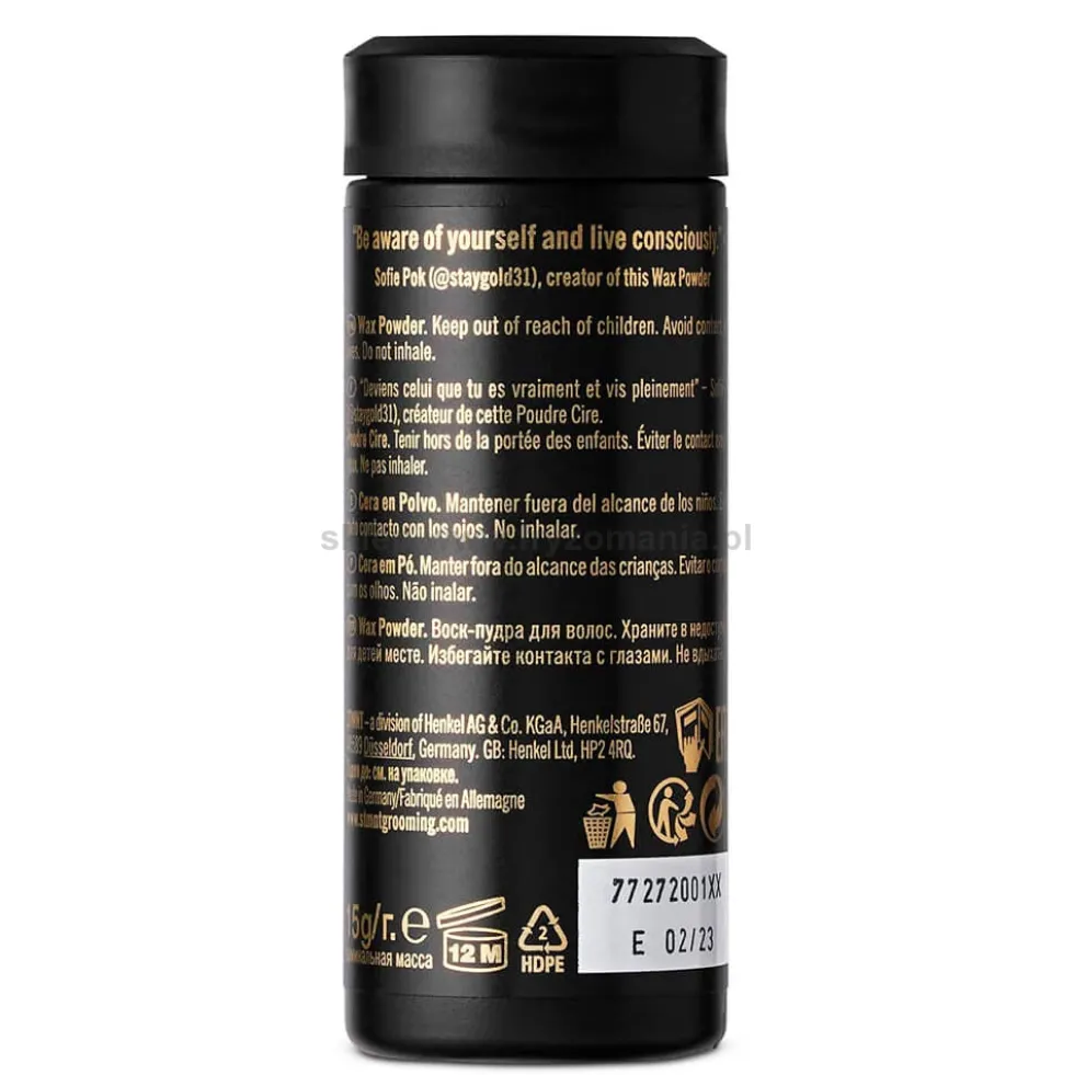STMNT Wax Powder, puder woskowy do modelowania włosów 15g