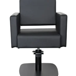 Super Salon Premium Fotel fryzjerski, czarny kwadrat dostępny w 48H