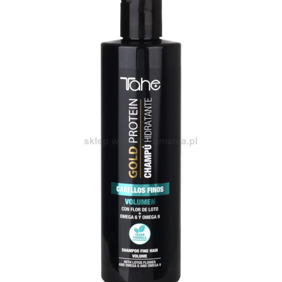 Tahe Gold Protein Volume Szampon nawilżający do włosów cienkich 300ml