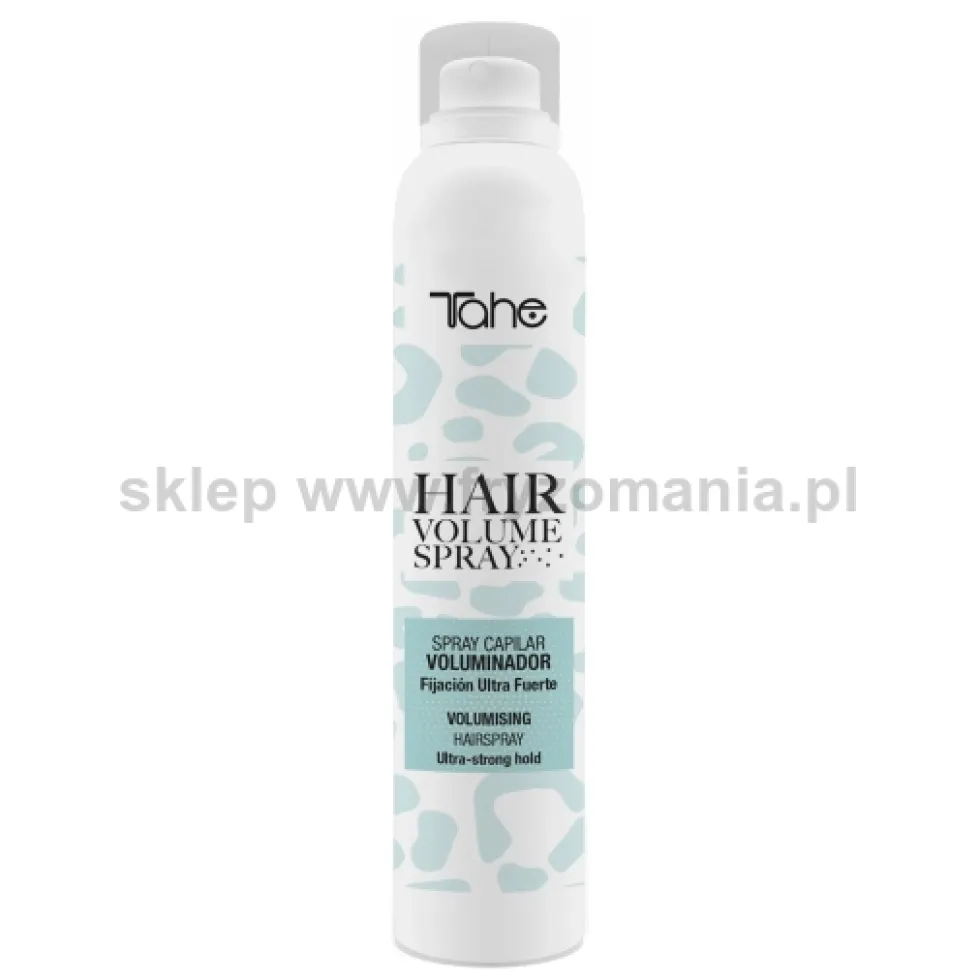 Tahe Hair Volume Spray Ultra Strong Pudrowy lakier o supermocnym utrwaleniu z kaolinem do włosów 200ml