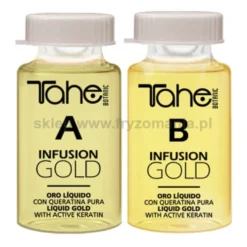 Tahe INFUSION GOLD (A+B) kuracja regenerująca w ampułkach do włosów zniszczonych 2x10ml