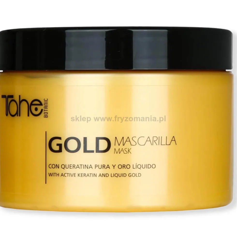 Tahe Keratin Gold Maska regenerująca do włosów zniszczonych 300ml