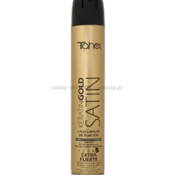 Tahe KERATIN GOLD SATIN 5 Lakier bardzo mocno utrwalający do włosów suchych i zniszczonych 400ml