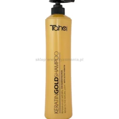 Tahe KERATIN GOLD SHAMPOO Szampon regenerujący z keratyną do włosów rozjaśnianych i zniszczonych 1000ml