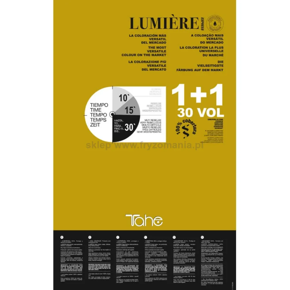 Tahe LUMIERE EXPRESS paleta kolorów