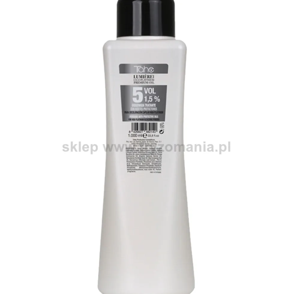 Tahe Lumiere High Platinum Oksydant do farb 1,5%, 3%, 6%, 9% 1000ml