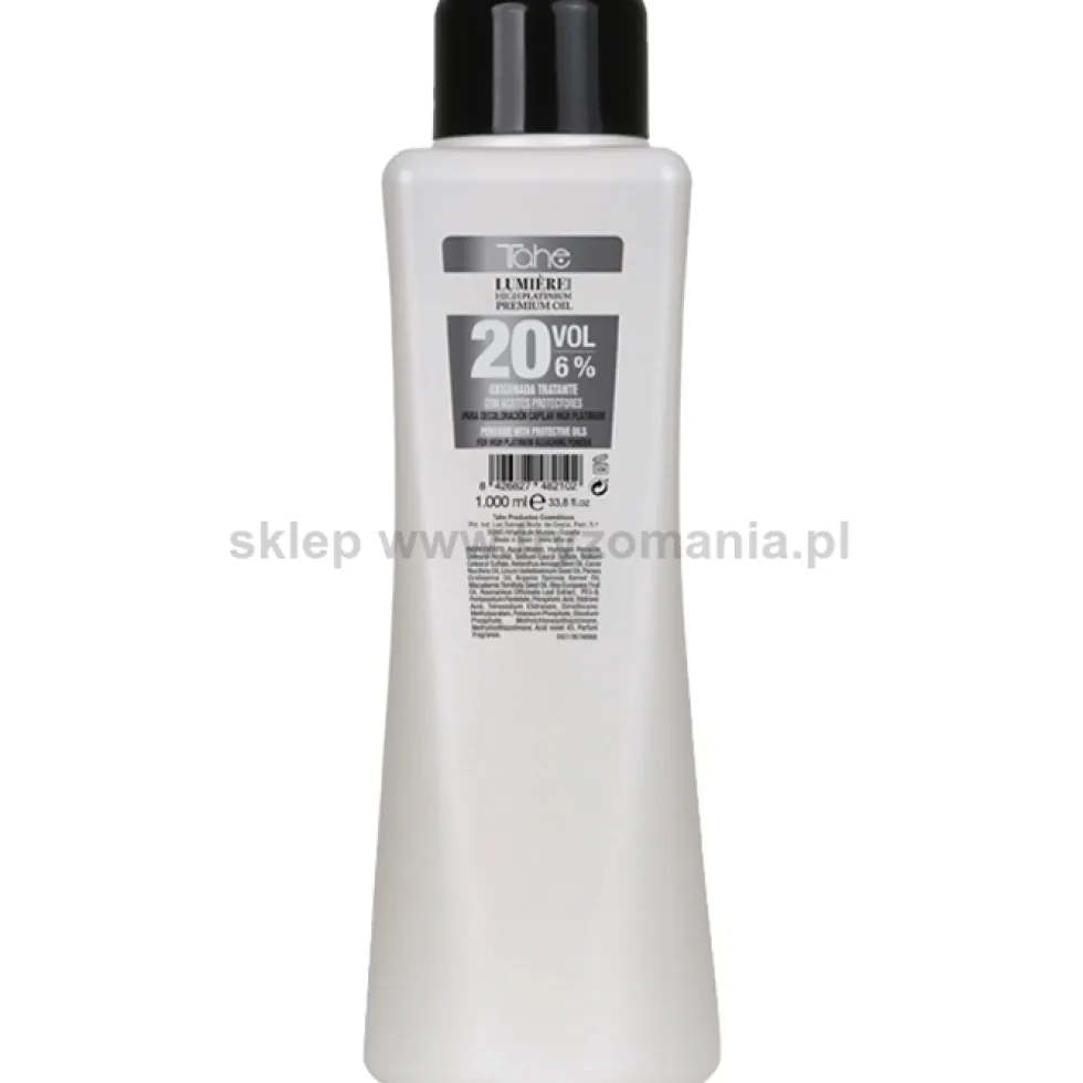 Tahe Lumiere High Platinum Oksydant do farb 1,5%, 3%, 6%, 9% 1000ml