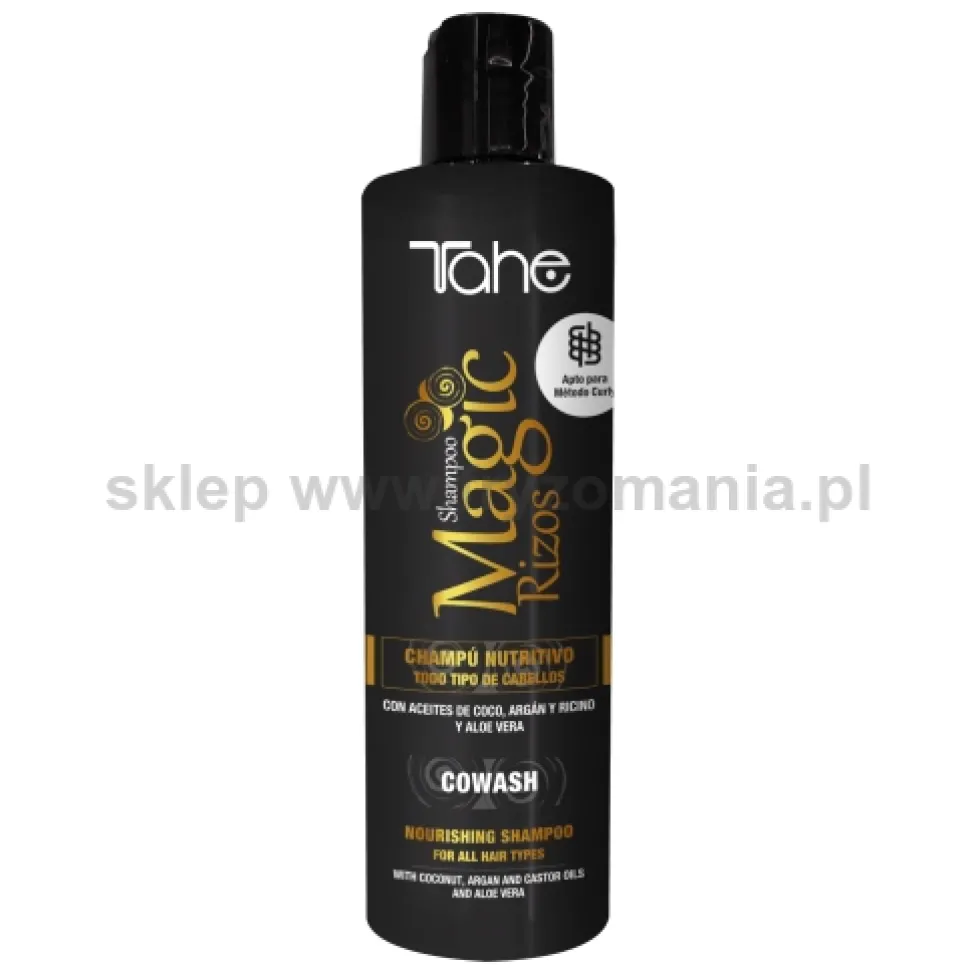 Tahe Magic Rizos Cowash Szampon odżywczy do włosów kręconych i falowanych z olejkiem arganowym 300ml