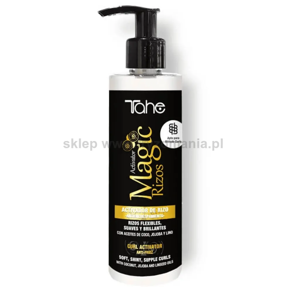 Tahe Magic Rizos Curl Activator Balsam nawilżający włosy z olejem lnianym 200ml