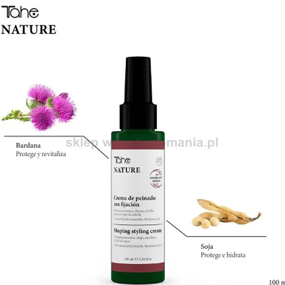 Tahe Nature Shape Styling Krem do stylizacji włosów z utrwaleniem, termoochronny 100ml