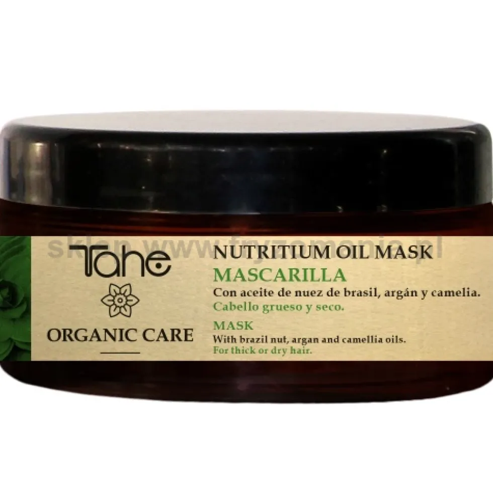 Tahe ORGANIC CARE NUTRITIUM OIL MASK Maska regenerująca do włosów grubych 300ml