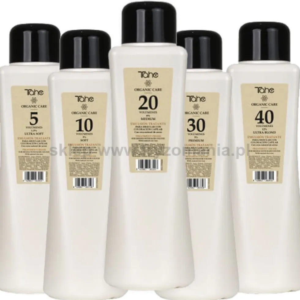 Tahe Organic Care Oksydant, organiczna emulsja utleniająca 1,5%, 3%, 6%, 9%, 12% 900ml
