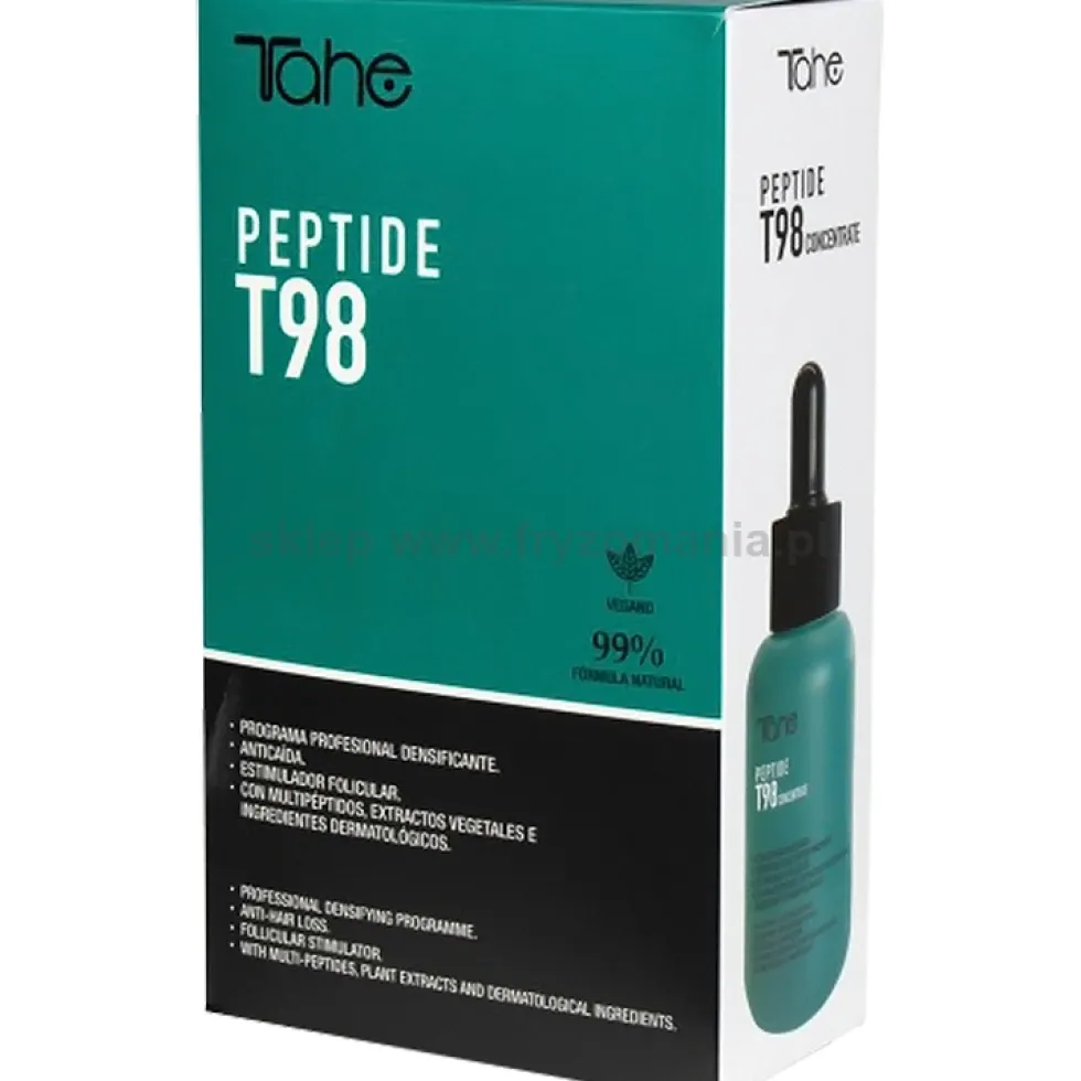 Tahe Peptide T98 - zestaw przeciw wypadaniu włosów, szampon 300ml i koncentrat 50ml