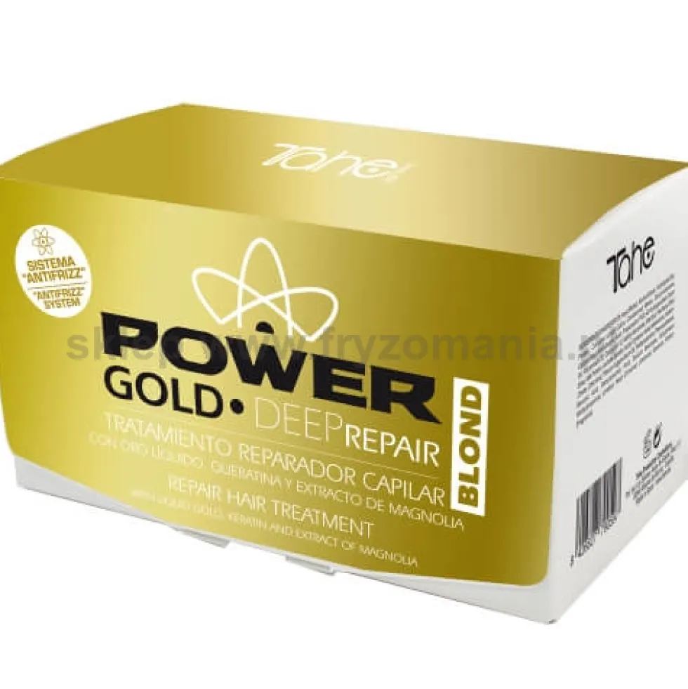 Tahe POWER GOLD MASK zestaw profesjonalnych kosmetyków do włosów