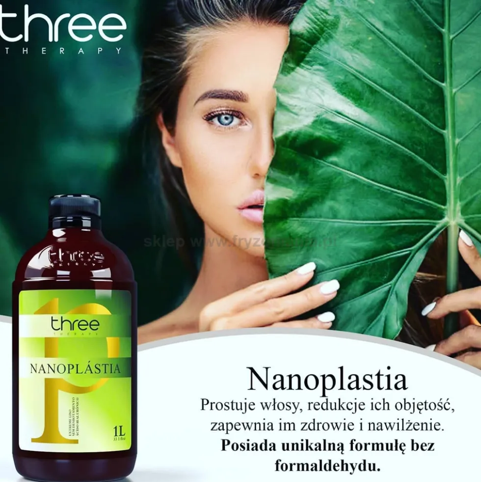 Three Therapy - zestaw nanoplastia włosów + szampon 2x1000ml