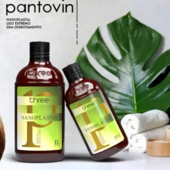 Three Therapy - zestaw nanoplastia włosów + szampon 2x500ml